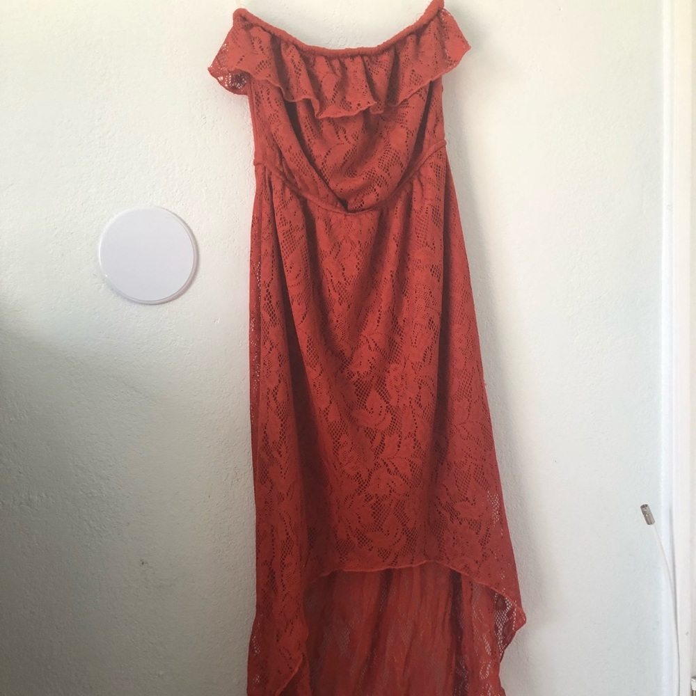 Orange maxi dress